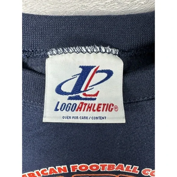 Vintage Denver Broncos Sweatshirt Kids Large Blue‎ Superbowl Champions 90s NFL - Picture 3 of 8